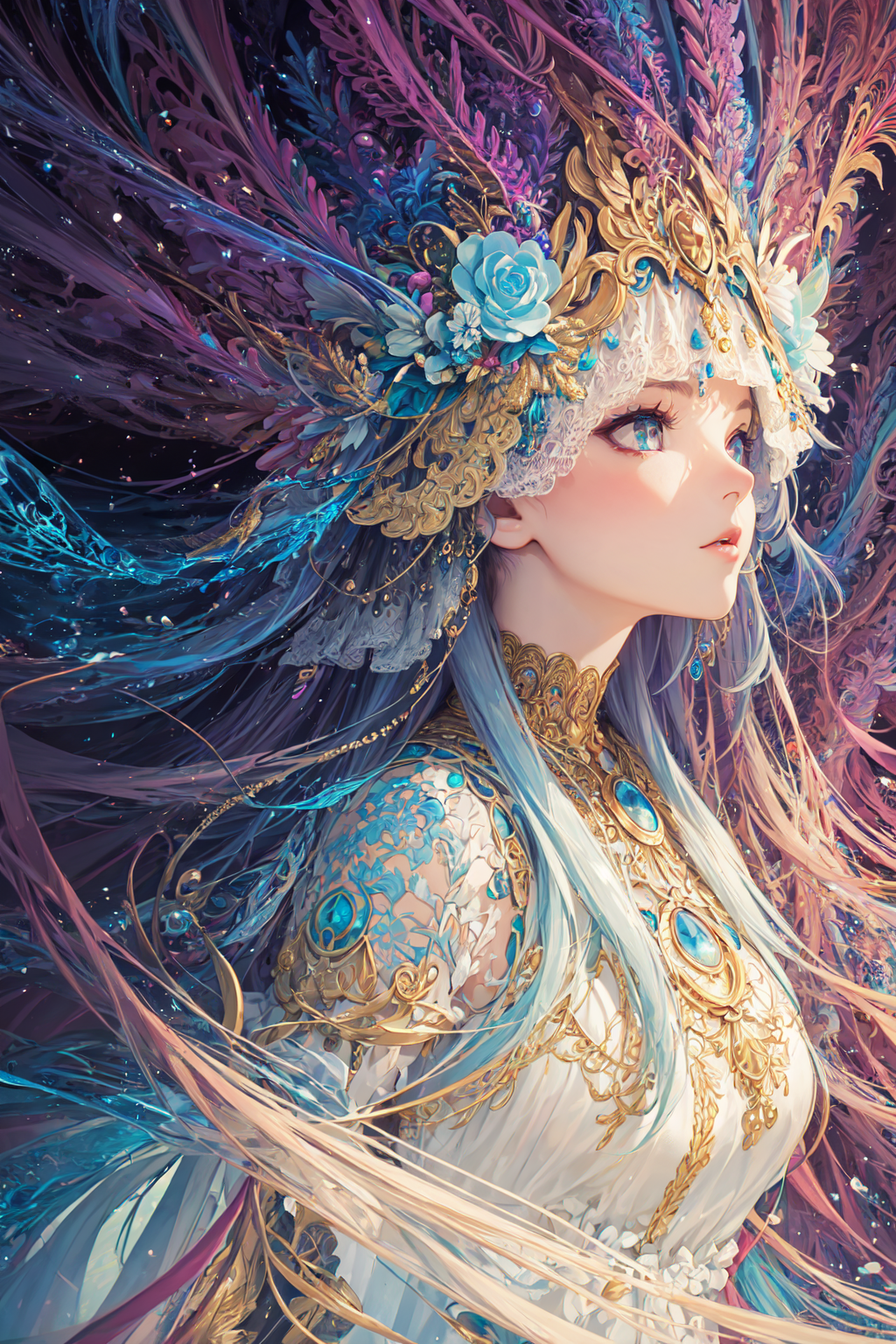 (masterpiece, top quality, best quality, official art, beautiful and aesthetic:1.2), (1girl), extreme detailed,(fractal ar...